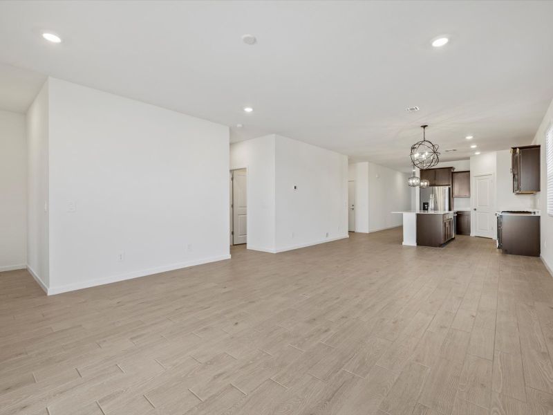 Spacious, unfurnished interior of a new home in Bella Vista Farms Estate Series, San Tan Valley (Image 7). Spacious, unfurnished interior of a new home in Bella Vista Farms Estate Series, San Tan Valley (Image 7).