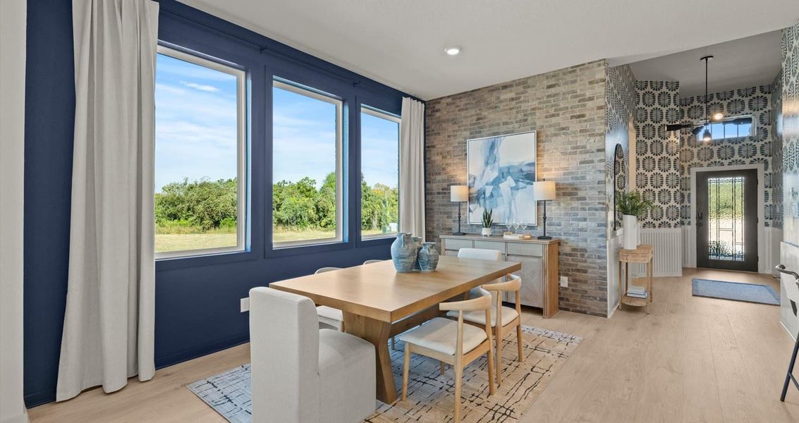 Furnished interior view inside a new home in Stream Waters, Seguin (Image 8).