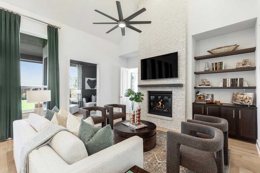 Representative Family Room - some options shown Representative Family Room - some options shown