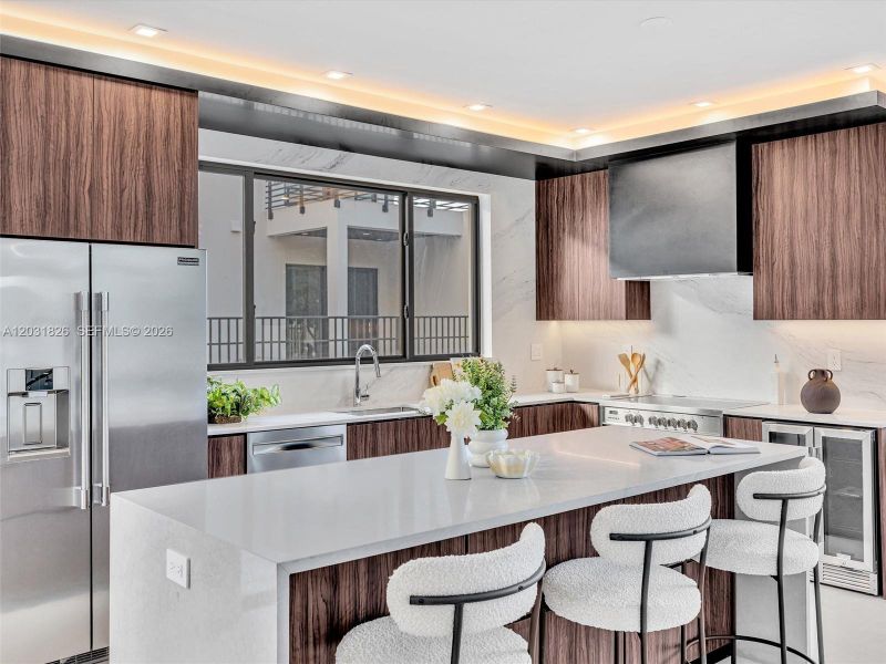 Furnished interior view inside a new home in , Dania Beach (Image 24).