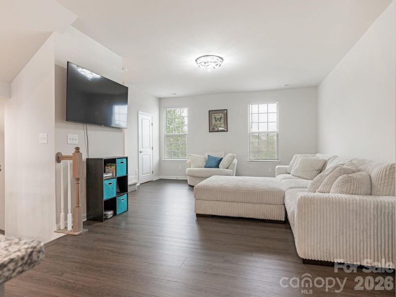 Furnished interior view inside a new home in Stone Creek Townhomes, Matthews (Image 12).