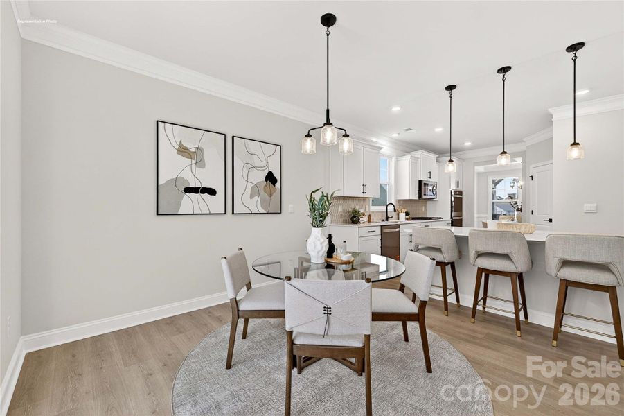 Furnished interior view inside a new home in Oak Grove Hill, Huntersville (Image 10).