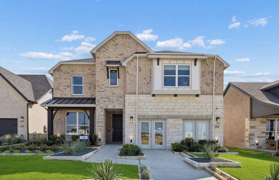 Representative exterior photo of a completed home built from the Rainier by Pulte Homes in Wilson Creek Meadows, Celina, TX (Image 26).