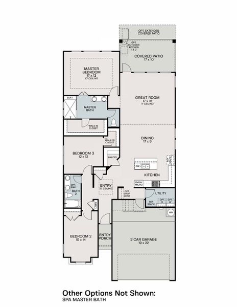 Castlehill Floor Plan in Nolte Farms, Seguin | Sitterle Homes Floor Plan Layout