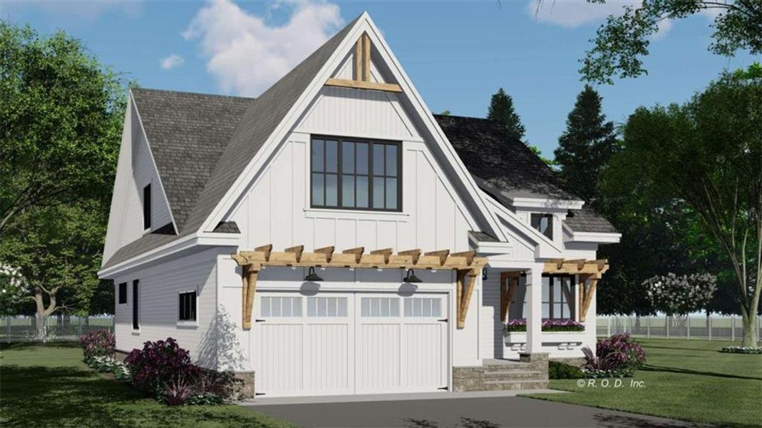 Front exterior of a new home in , Franklin, GA, highlighting curb appeal (Image 26).