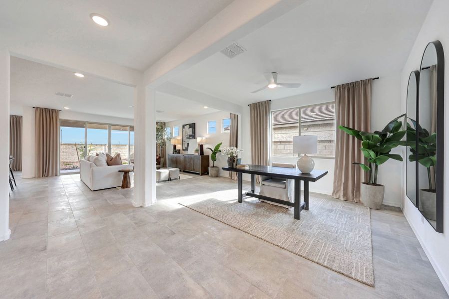 Representative furnished interior of a home built from the Mercury by Mattamy Homes in Las Ventanas, Goodyear (Image 3).