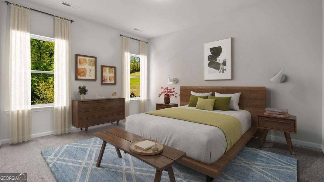 Furnished interior view inside a new home in Stonebridge North, Macon (Image 5).