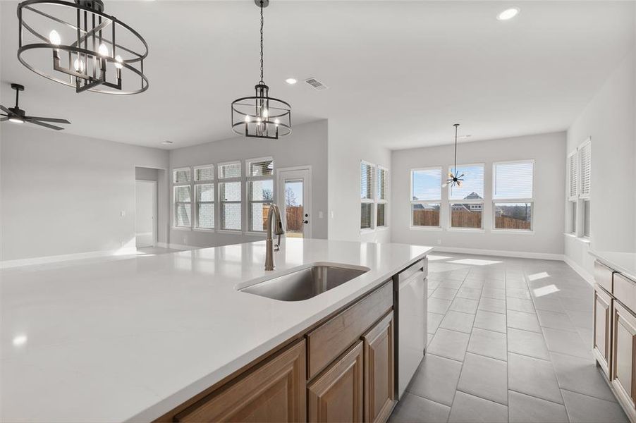 Furnished interior view inside a new home in Estates At Baker Park, Sherman (Image 12).