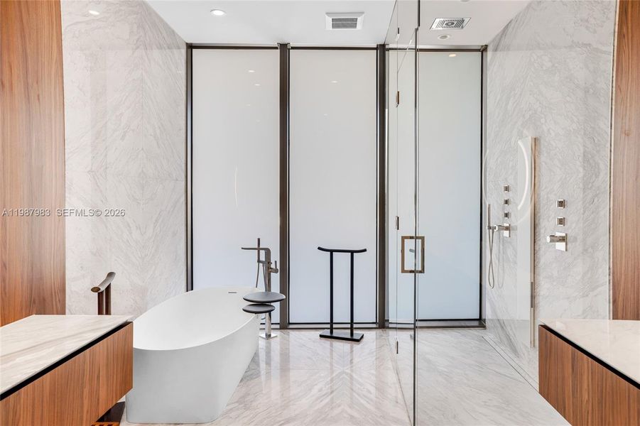 Furnished interior view inside a new home in , Miami (Image 7).