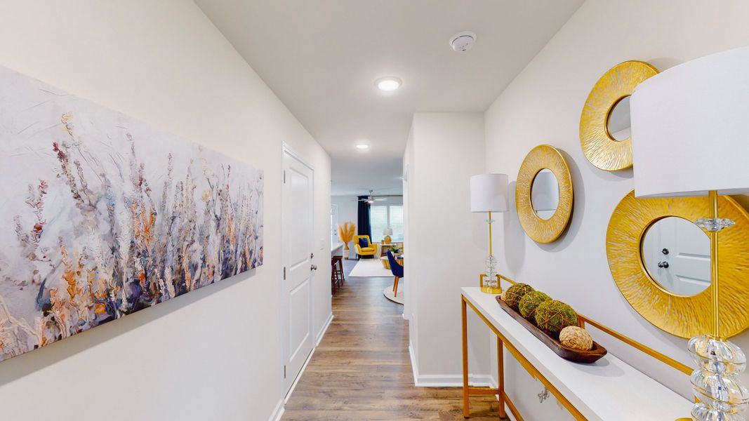 Representative furnished interior of a home built from the Stoneycreek Plan for Meece by Veranda Homes in Meece, Easley (Image 3).