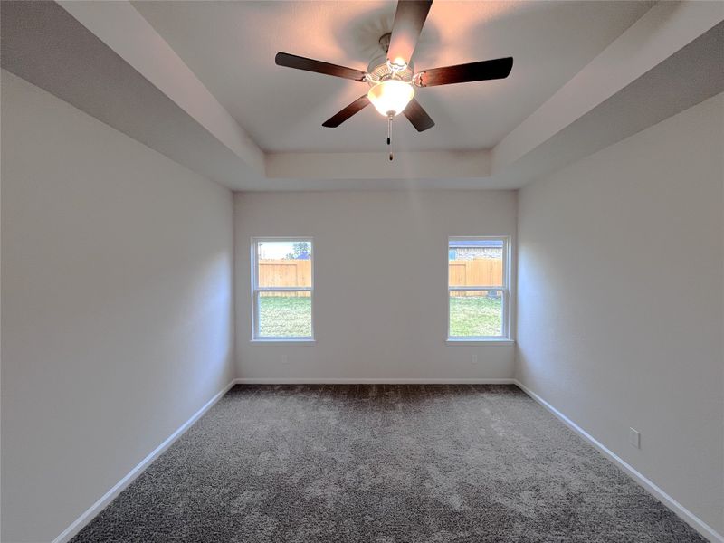 Primary Suite. Sample image for illustration; upgrades, options, and colors may vary.