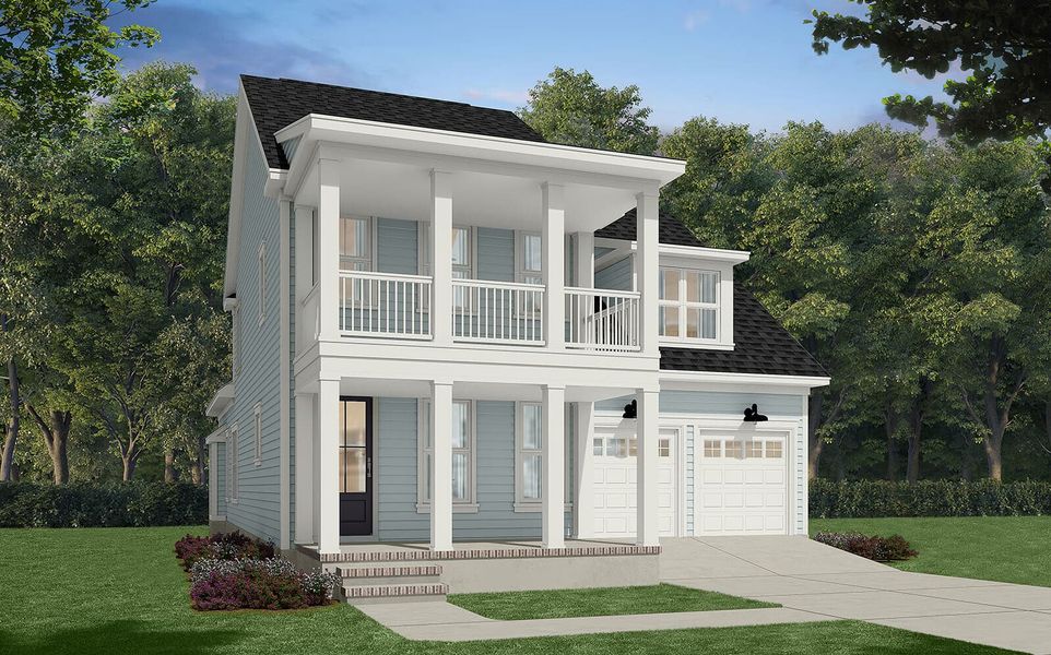 Representative exterior photo of a completed home built from the Towson by Brookfield Residential in Single Family Homes at Nexton, Summerville, SC (Image 24). Representative exterior photo of a completed home built from the Towson by Brookfield Residential in Single Family Homes at Nexton, Summerville, SC (Image 24).