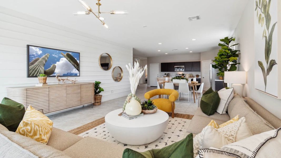 Furnished interior view inside a new home in Sorrento, Maricopa (Image 12). Furnished interior view inside a new home in Sorrento, Maricopa (Image 12).