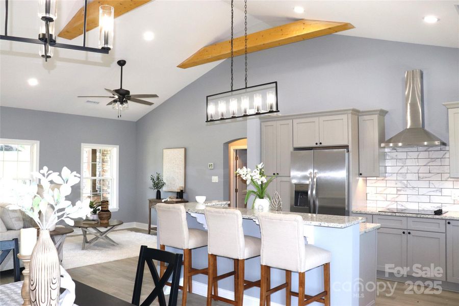 Furnished interior view inside a new home in , Lenoir (Image 11).