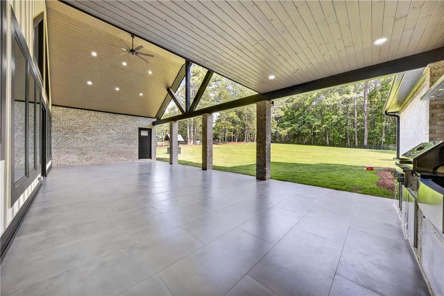 Exterior details and patio area of a home in , Monroe (Image 32).