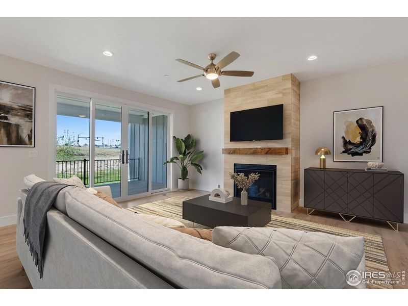Furnished interior view inside a new home in Cottages at Kelly Farm, Greeley (Image 18).