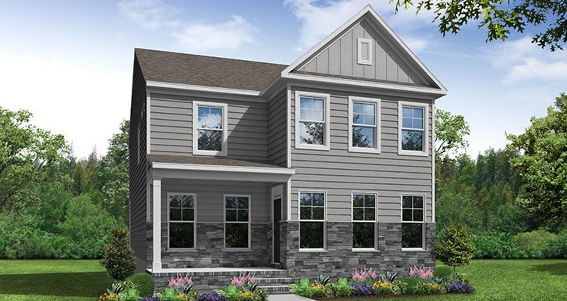 Representative exterior photo of a completed home built from the Montague by Eastwood Homes in Colleton Park, Aiken, SC (Image 5). Representative exterior photo of a completed home built from the Montague by Eastwood Homes in Colleton Park, Aiken, SC (Image 5).