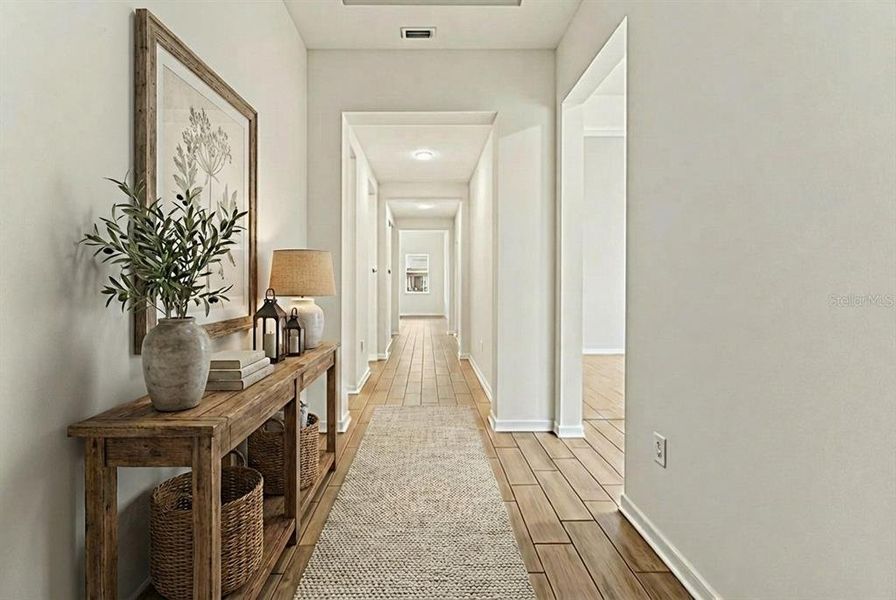 Furnished interior view inside a new home in Isles at Bayview, Parrish (Image 8).