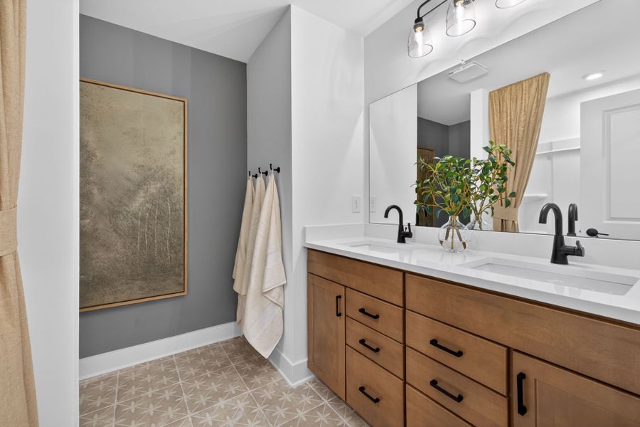 Representative furnished interior of a home built from the Riverton by Pulte Homes in Riversprings, Dacula (Image 62).