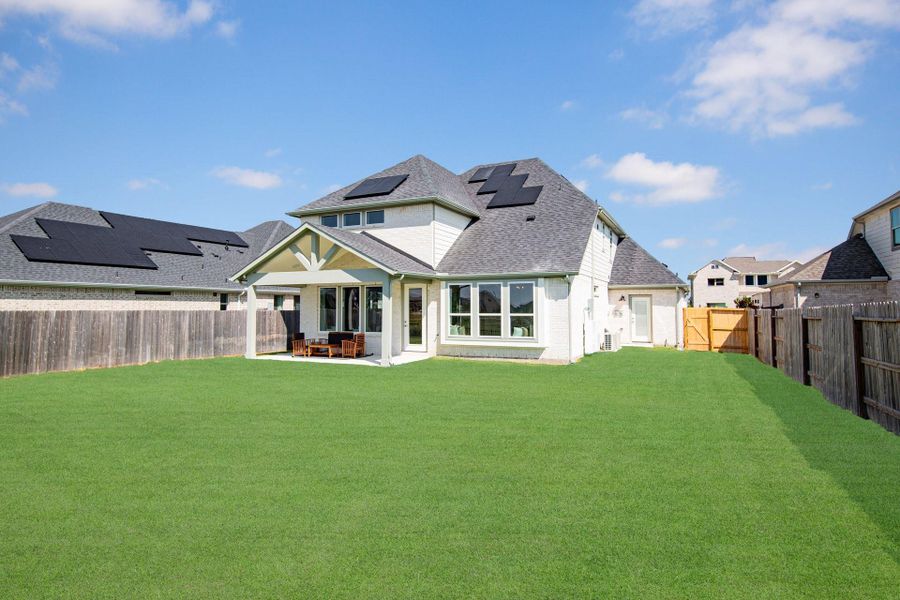 Exterior details and patio area of a home in Arabella on the Prairie, Richmond (Image 2).