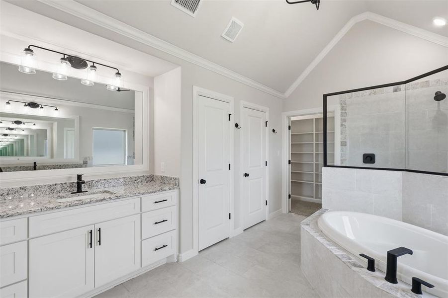 Furnished interior view inside a new home in , Godley (Image 15).