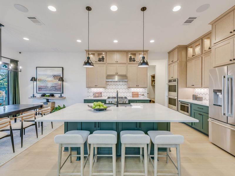 Representative furnished interior of a home built from the Topaz II by Giddens Homes in Riverstone, Georgetown (Image 15).