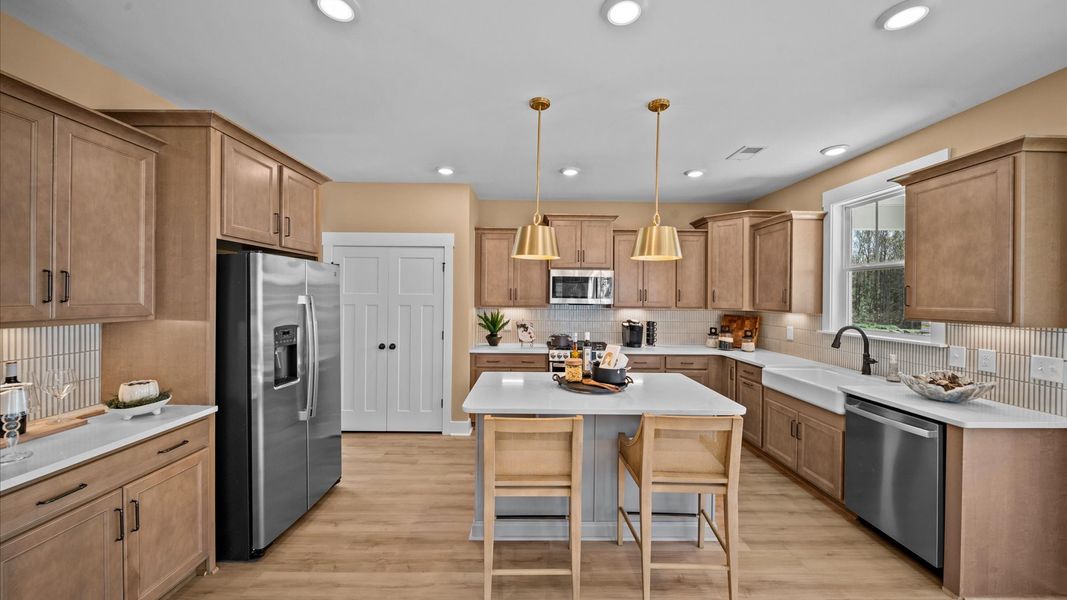 Representative furnished interior of a home built from the Drayton by DRB Homes in Foxbank, Gray Court (Image 3).