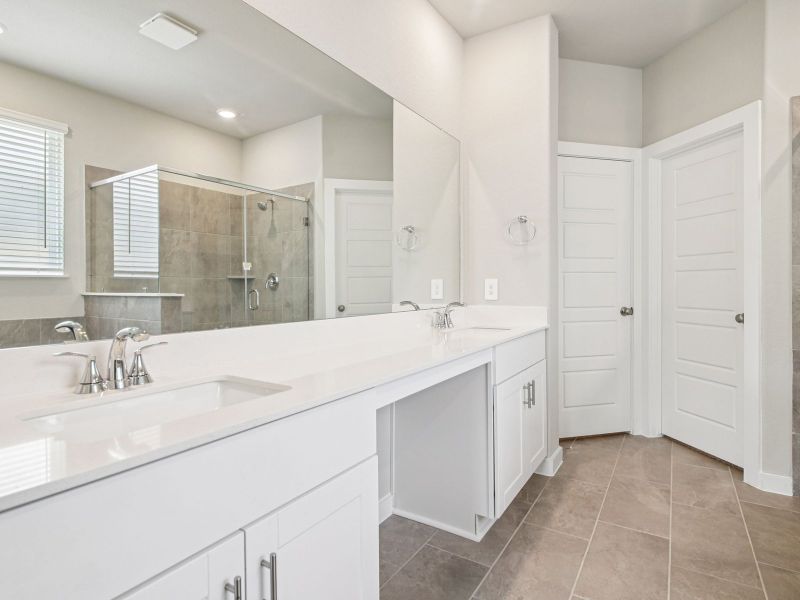 Furnished interior view inside a new home in Sanford Farms - Premier Series, Waller (Image 8).