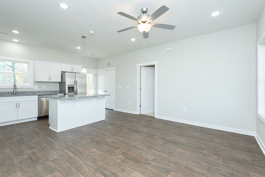 Representative unfurnished interior of a home built from the Lincoln by Foundation Home Builders LLC in Pinnix Loop, Burlington (Image 11).