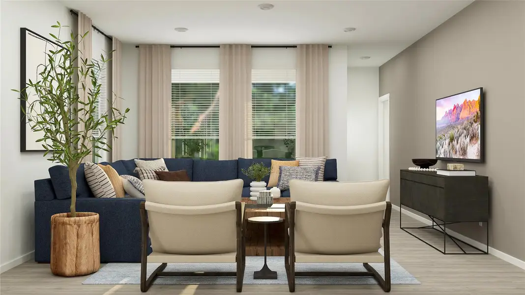 Furnished interior view inside a new home in Elm Creek, Elgin (Image 5).