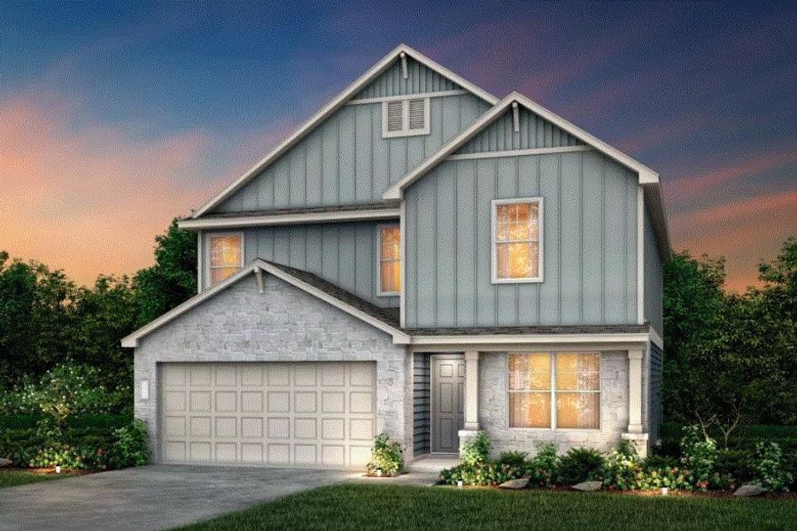 Pulte Homes, Sandalwood elevation Z, rendering