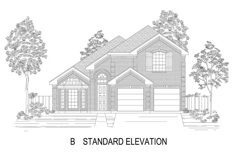 Representative rendering of the exterior for the Malibu F-EW by First Texas Homes (Image 3).