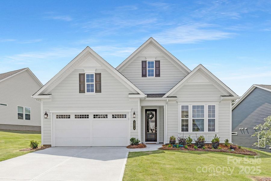 Front exterior of a new home in Handsmill on Lake Wylie, York, SC, highlighting curb appeal (Image 2).