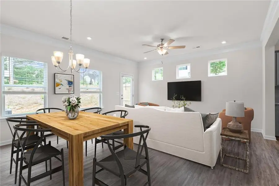 Furnished interior view inside a new home in Fairington, Cartersville (Image 4).