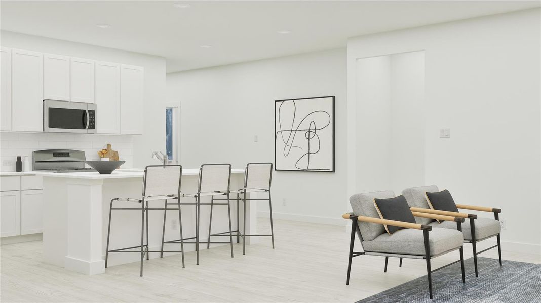 Furnished interior view inside a new home in Elm Creek: Coastline Collection, Elgin (Image 32).