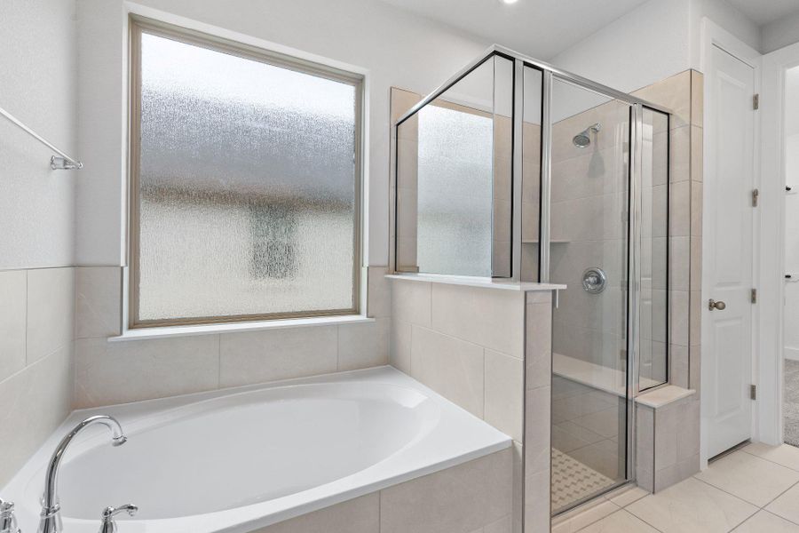 Walk-in shower & garden tub in Primary Bath Walk-in shower & garden tub in Primary Bath