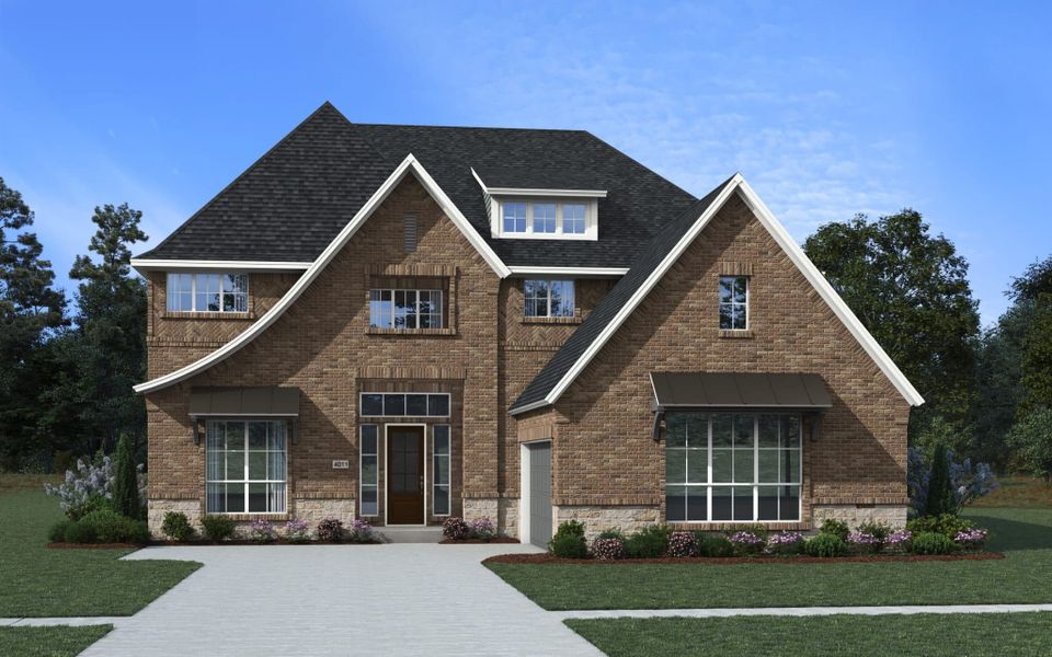 Representative exterior photo of a completed home built from the Lakewood 60/65’s by Chesmar Homes in Prominence – Now Selling, San Antonio, TX (Image 6).