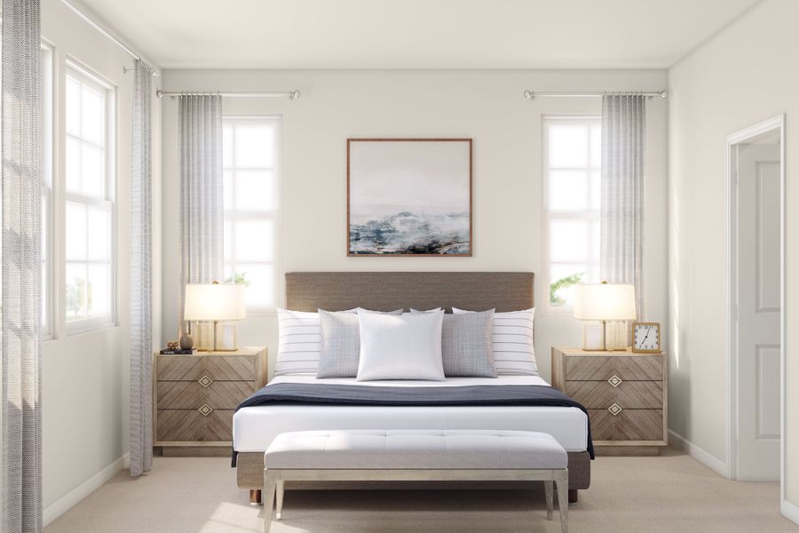 Representative furnished interior of a home built from the B by Tri Pointe Homes in Candelas Townhomes, Arvada (Image 21). Representative furnished interior of a home built from the B by Tri Pointe Homes in Candelas Townhomes, Arvada (Image 21).