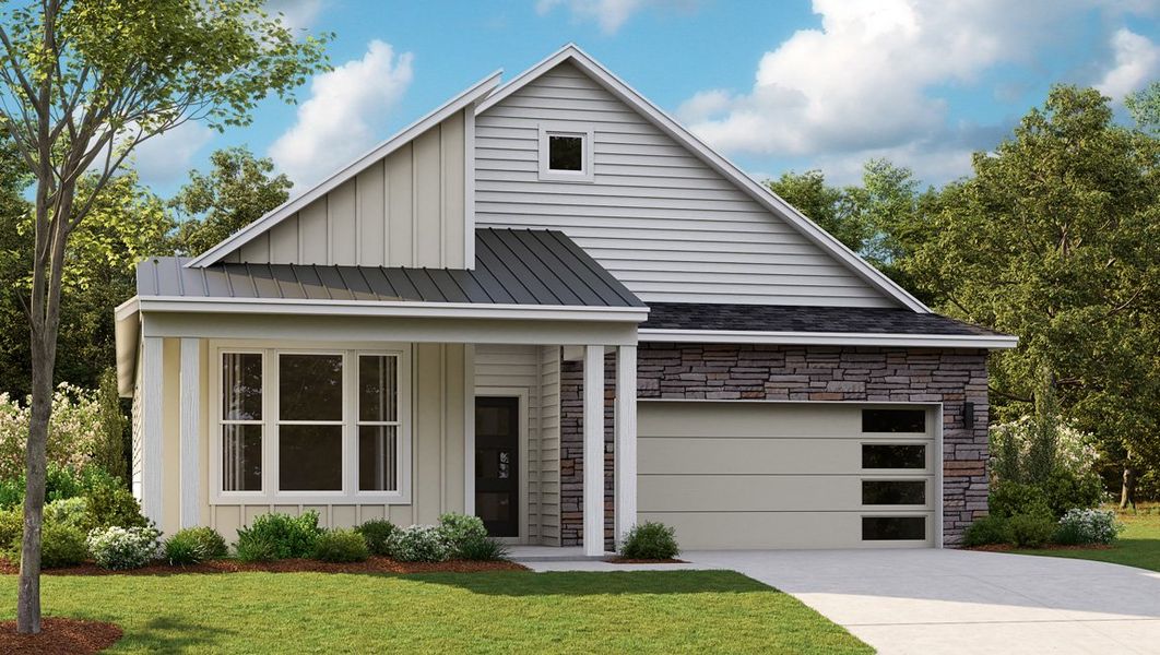 Representative exterior photo of a completed home built from the CLIFTON by D.R. Horton in Nexus South, Gallatin, TN (Image 20).