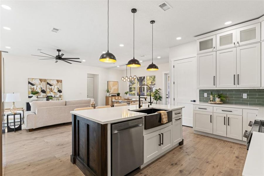 Furnished interior view inside a new home in , Tampa (Image 16). Furnished interior view inside a new home in , Tampa (Image 16).