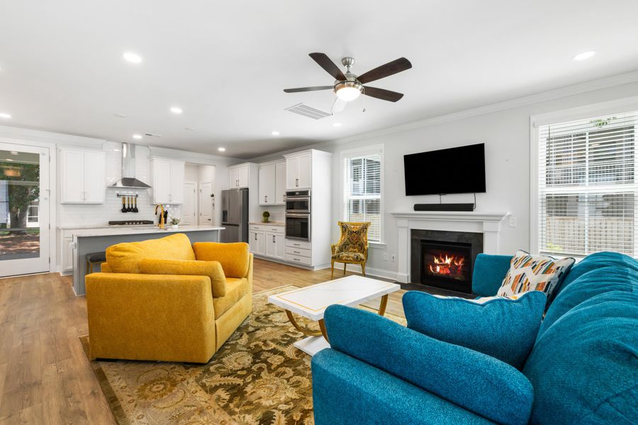 Furnished interior view inside a new home in Oak Bluff, Charleston (Image 12).