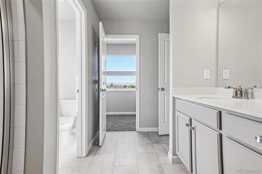 Furnished interior view inside a new home in Parkway at Prairie Center Village, Brighton (Image 9).