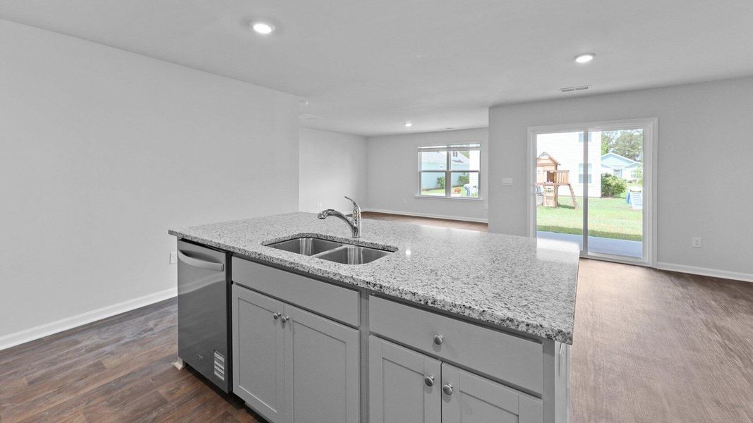 Furnished interior view inside a new home in Center Pointe, Santee (Image 4).