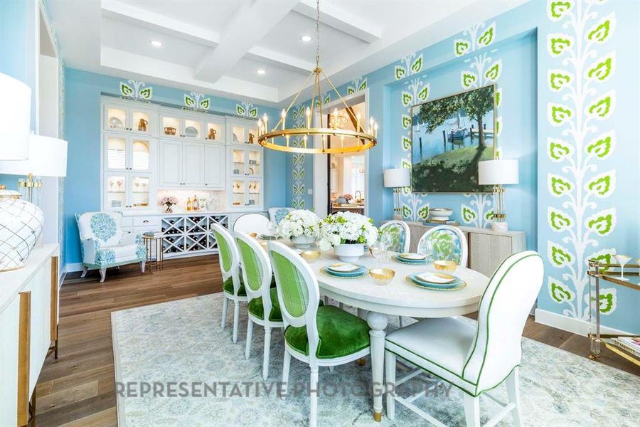 Furnished interior view inside a new home in Star Trail, Prosper (Image 35).