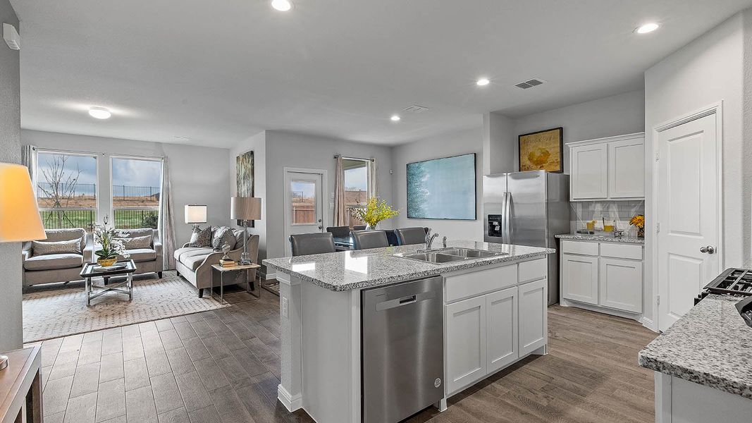 Furnished interior view inside a new home in Springhill South, Boyd (Image 6). Furnished interior view inside a new home in Springhill South, Boyd (Image 6).