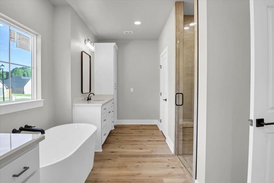 Furnished interior view inside a new home in , Lindale (Image 6). Furnished interior view inside a new home in , Lindale (Image 6).