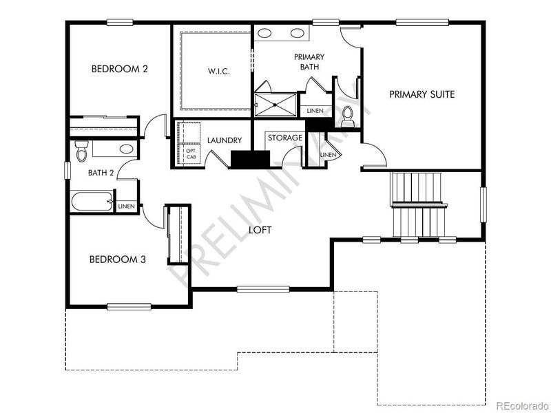 2D floor plan layout of this home in , Windsor, CO (Image 4).