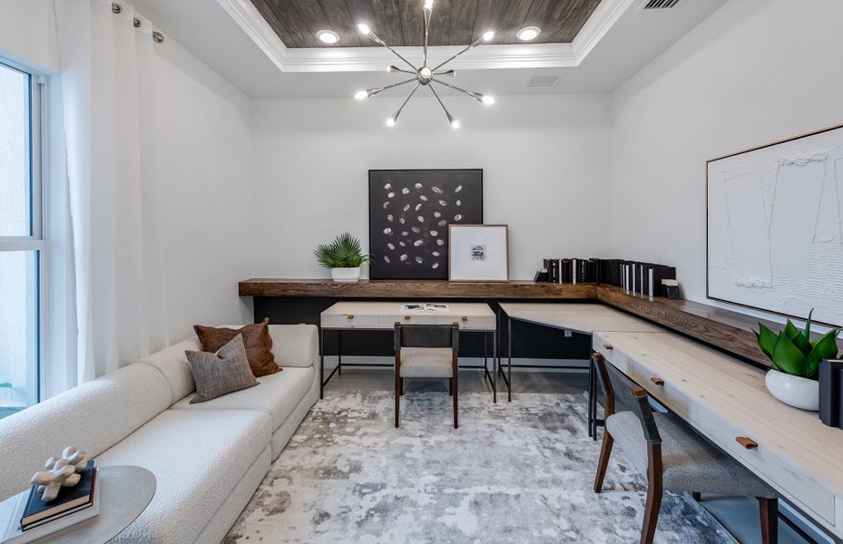 Furnished interior view inside a new home in Avondale at Avenir, Palm Beach Gardens (Image 2).