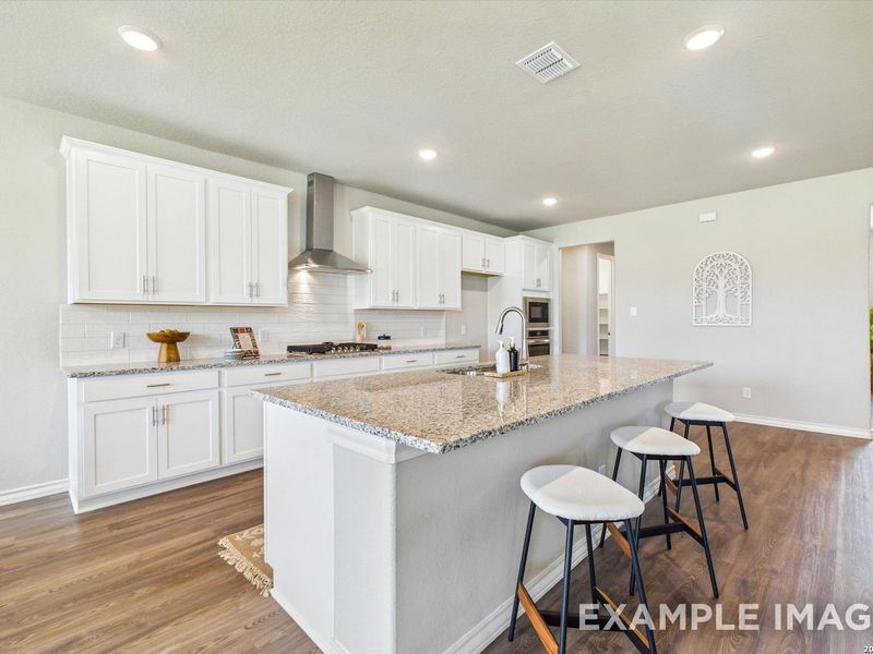 Furnished interior view inside a new home in Potranco Oaks, Castroville (Image 16). Furnished interior view inside a new home in Potranco Oaks, Castroville (Image 16).