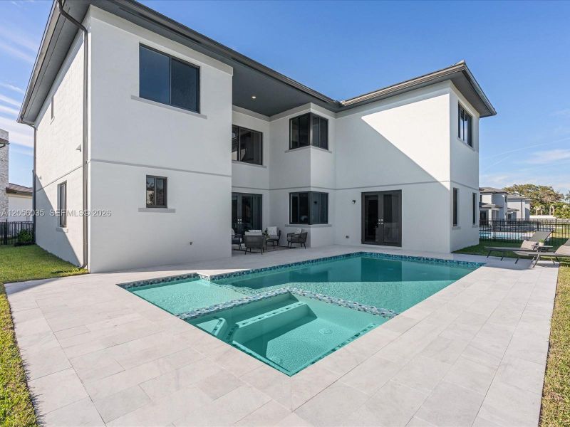 Exterior details and patio area of a home in , Miami (Image 38). Exterior details and patio area of a home in , Miami (Image 38).
